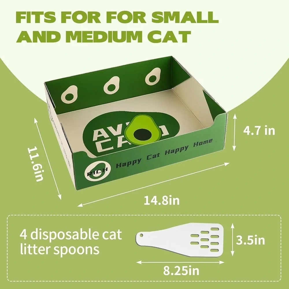 Disposable cat litter box